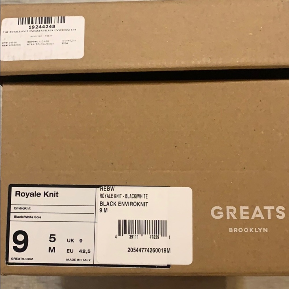 GREATS Brooklyn EviroKnit Sneakers Size 9.5